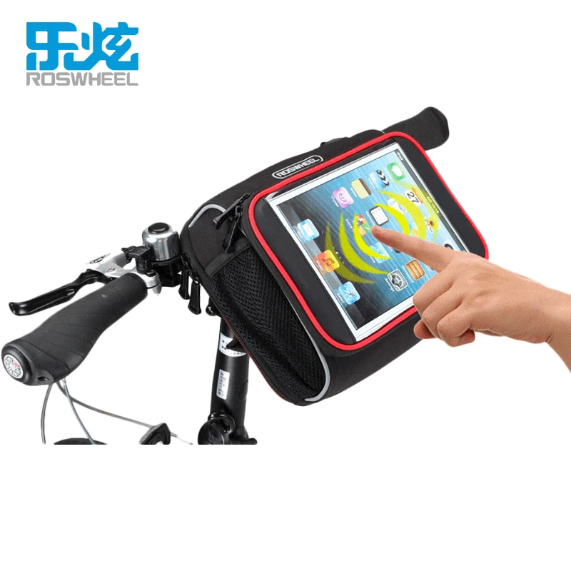 

ROSWHEEL Bicycle Saddle Bag Seat Post Storage Tail Pouch Cycling MTB Road Folding Bike Rear Pannier Back Package Storage