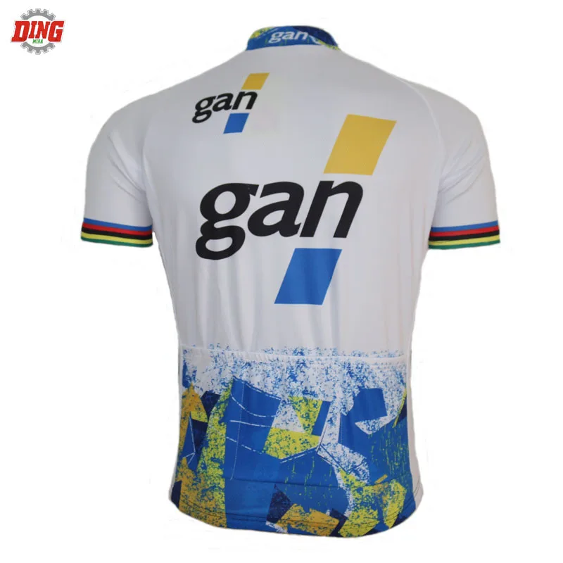 Men Short Sleeve Cycling Jersey Retro Team Cycling Clothing Bike Wear Classic Blue Clothes Wholesale Outdoor Sports Jersey MTB