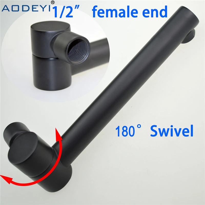 Solid Bass Wall Outlet Wall Mounted Shower Spout Bath Tub Shower Mixer Faucet Spout Filler 180 degree Folding