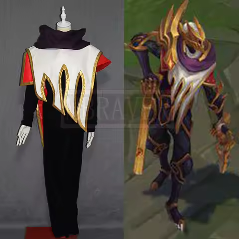 Game LOL New Hero Khada Jhin SKT T1 Comic Con Party Halloween Christmas Cosplay Costume Custom Made Any Size