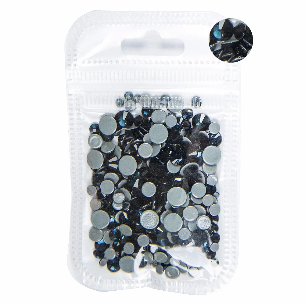 AAAA+ Best Quality Montana  Mix Size Hot Fix Rhinestone More Shiny Super Bright Nail Art Hotfix Iron On Stones. 10Gram