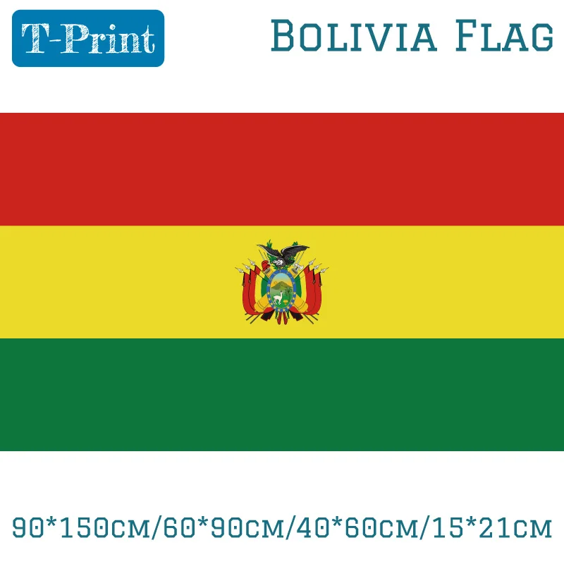 90*150cm/60*90cm Bolivia Flag High Quality Brass Buckle National Day /Sports games Sports meeting banners and flags decoration