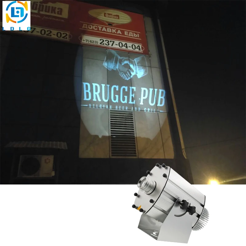 

Silver 40W LED Multi-image LED Logo Projector Light Powerful 4500lm Wall andFloor LED Gobo Images Projector Light Indoor Outdoor