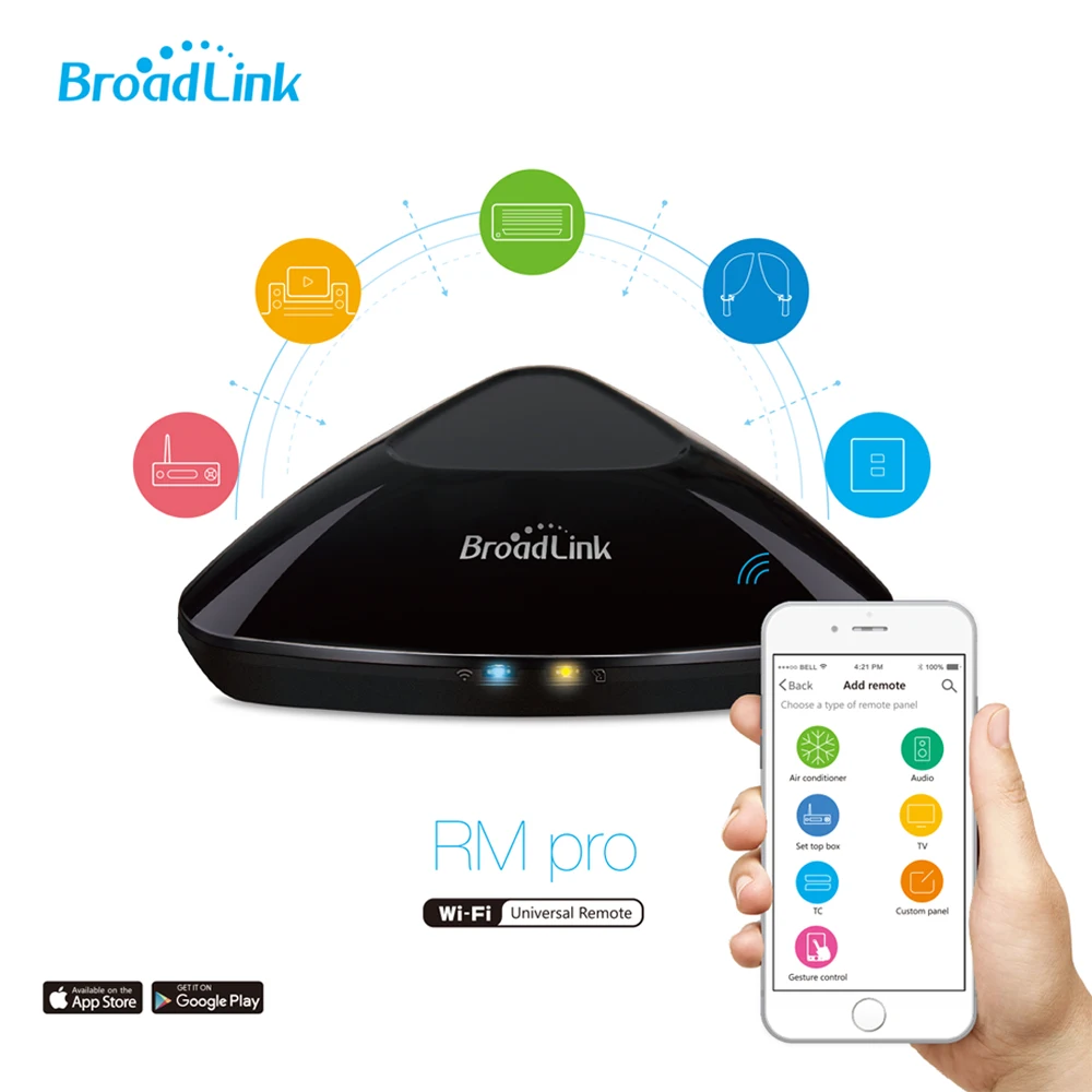 2019 Broadlink RM03 RM pro+   RM3 Pro Automation Smart Home WIFI+IR+RF+4G Intelligent Universal Remote Control for iOS Android