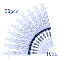 20pcs , Disposable Plastic Industry Syringe with Needles 10ml sterile Injector With Needle