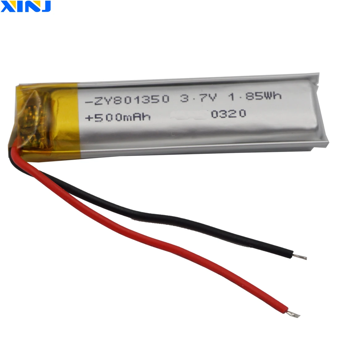 Akumulator litowo-polimerowy Lipo 3,7 V 500 mAh 1,85 Wh 801350 Dla MP4 Kamera samochodowa DashCam Odtwarzacz gier LED Light