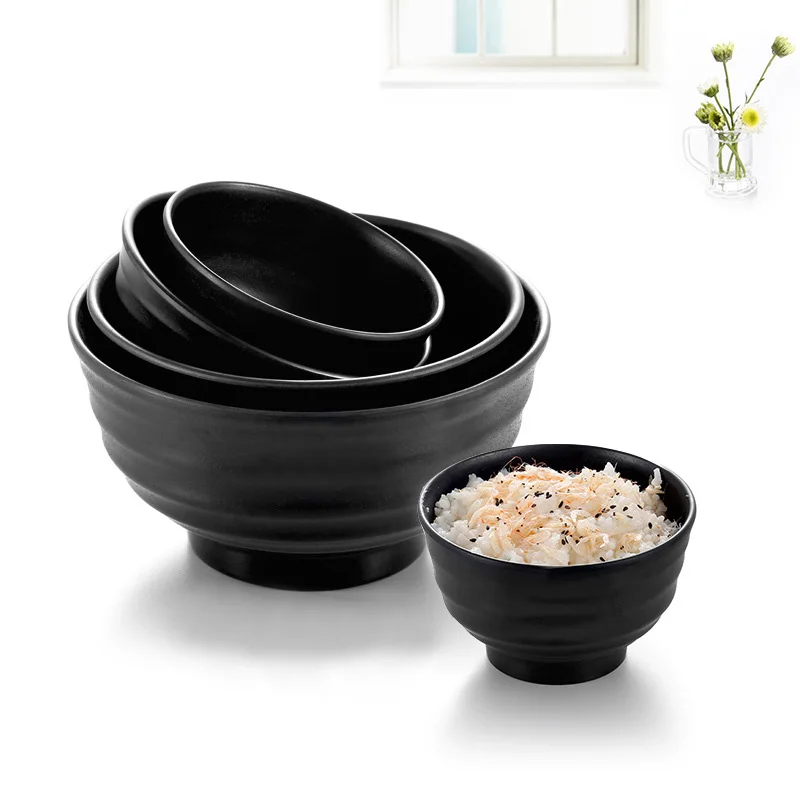 Imitation Porcelain Melamine Dinnerware Soup Bowls Whorl Rice Bowl With Chinese Restaurant A5 Melamine Bowls Melamine Tableware