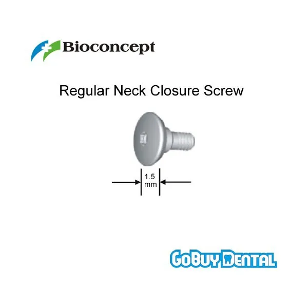 Straumann Compatible RN(Regular Neck) Closure Screw, Large, Height 1.5mm (022020)