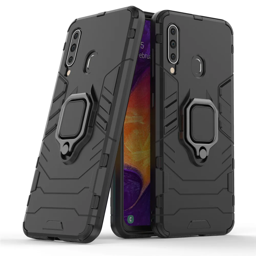 For Samsung Galaxy A60 Case Luxury Ring Back Cover Stand Armor Shockproof Case For Samsung A60 A 60 A6060 SM-A6060 Phone Cases