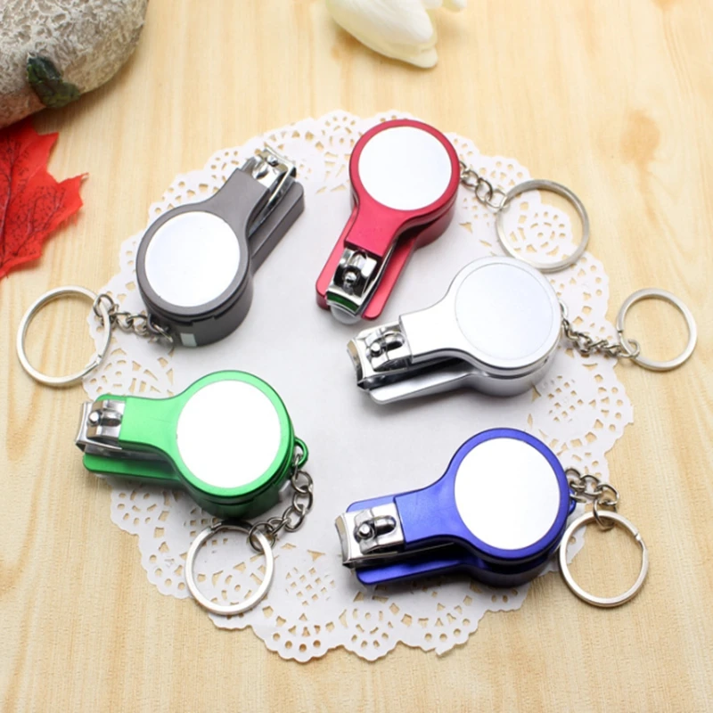 

1000pcs/lot Mini Creative Nail clipper folding ballpoint pen key chain keychain keyring pen Nail cutter tool