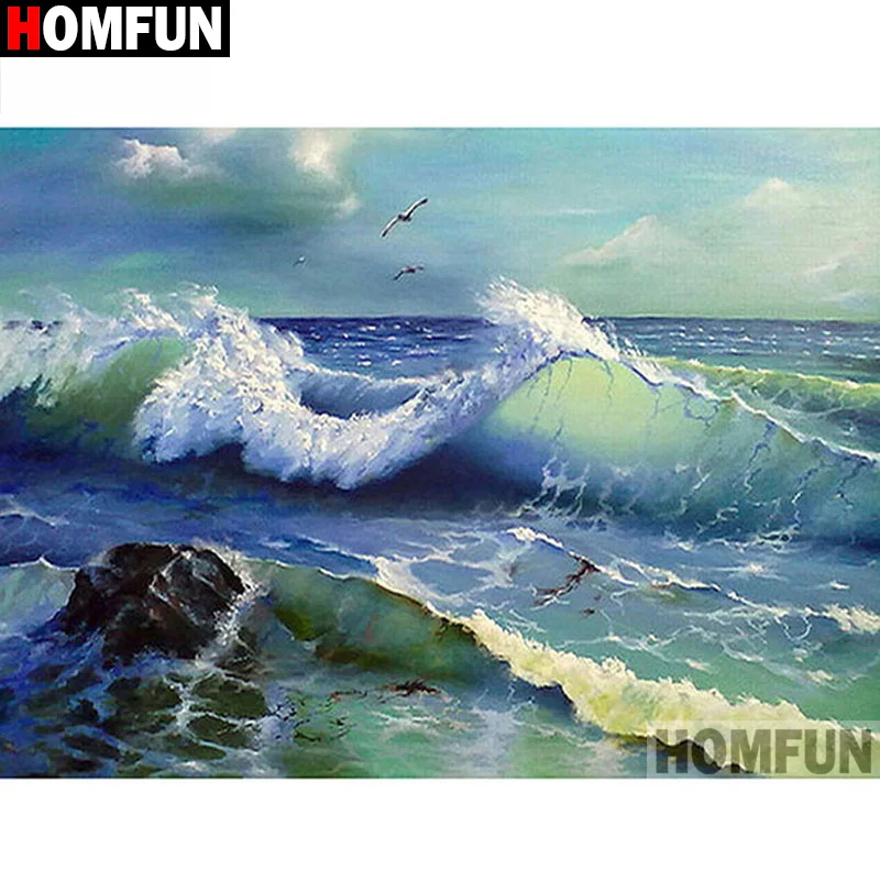 HOMFUN Full Drill Diamond Painting 