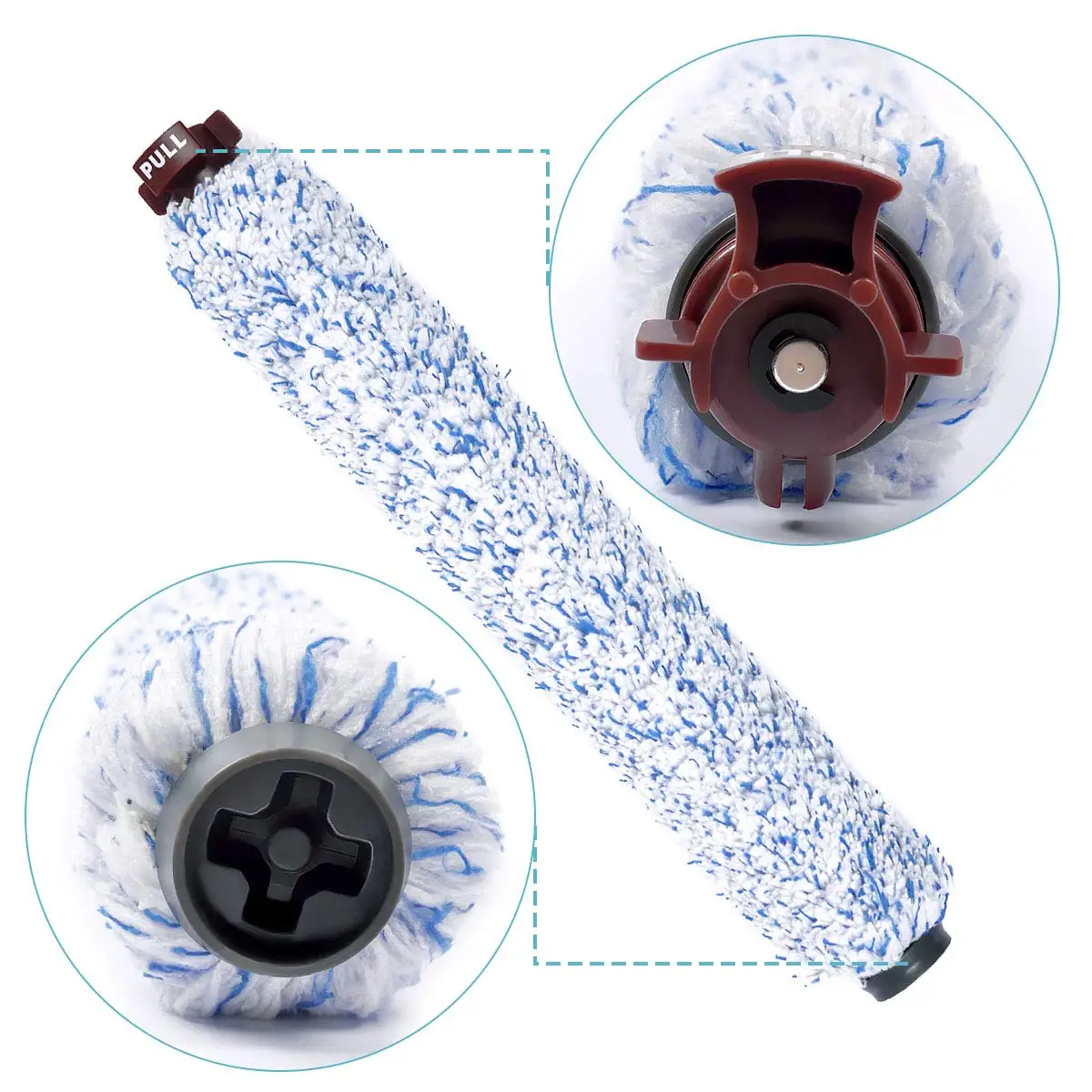 Gỗ cứng Chổi Lăn Thay Thế Tương Thích với Bissell CrossWave 1926, Một Phần #1608022 & 160-8022, 2 hộp