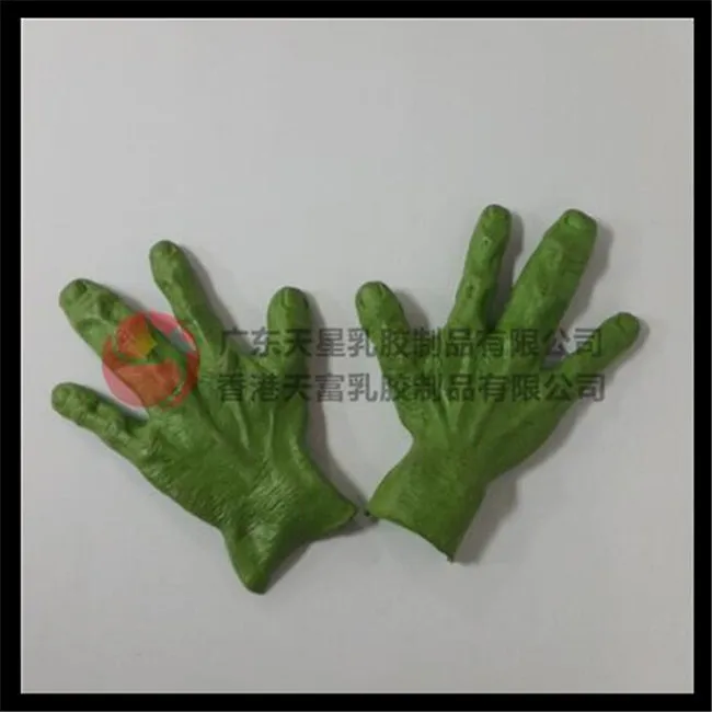 

Halloween Party Cosplay Green Alien Hand Mask Gloves Festival Supplies Horror Latex Scary Halloween Mask gloves Scary Gloves
