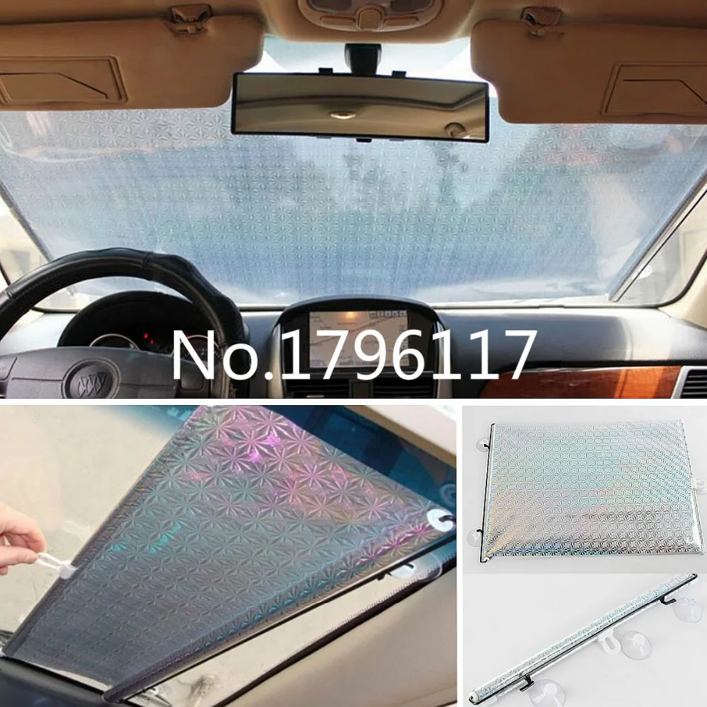 

Foldable Former Block Retractable Protector Car Auto Curtain Rear Side Window Screen Mesh Roller Shield Sun Shade Net 58x125cm