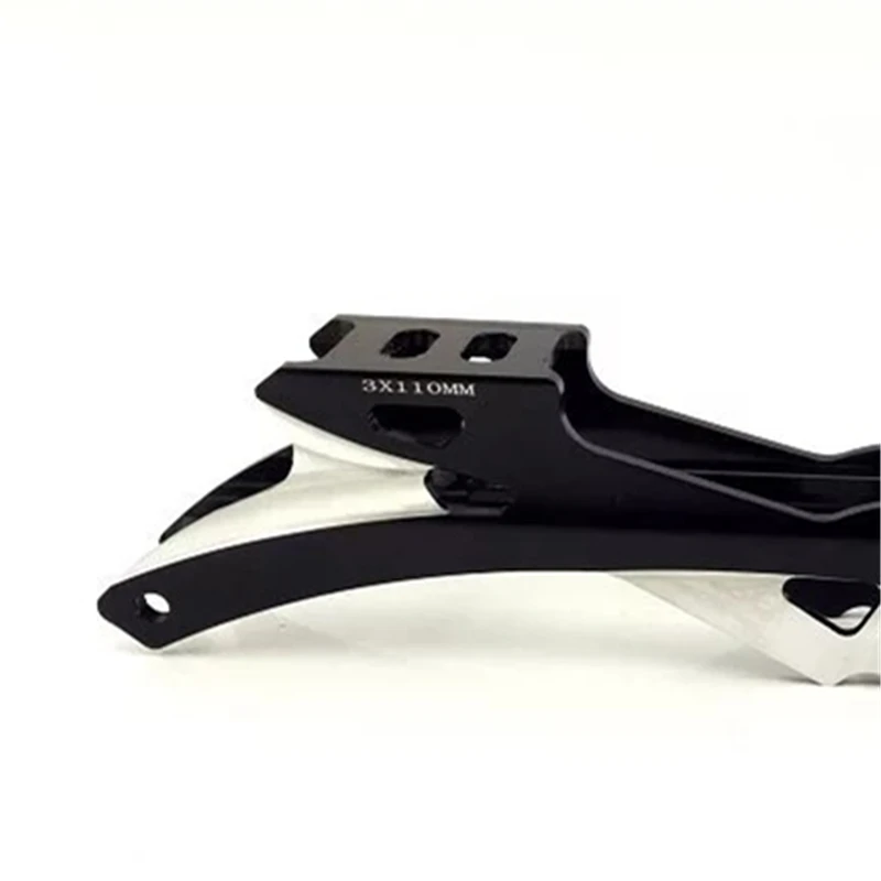 Single Rockered Inline Speed Skates Frame 3X110mm 110mm Banana Skating Base 165 195mm Adult Flexible Racing Black Golden Red CNC