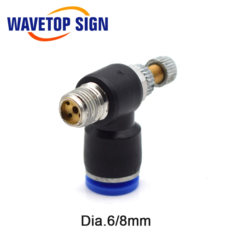 WaveTopSign فوهة الغاز تنظيم الهواء Dia.6mm 8 مللي متر 2 قطعة/السلع فوهة الهواء لرأس الليزر Co2 آلة القطع والنقش بالليزر