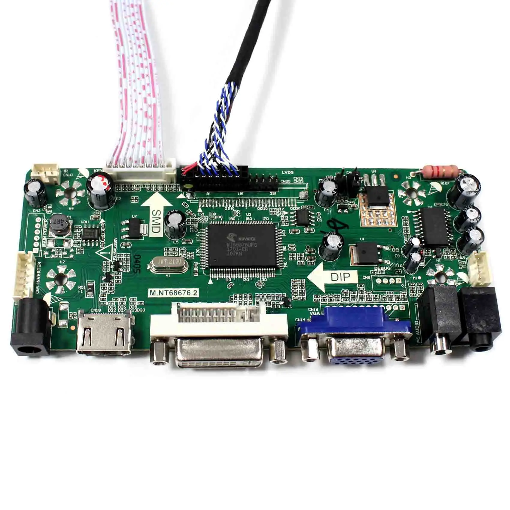 6.5 "LCD Display AT065TN14 , 6.5 Inci 800X480 LCD Layar Bekerja dengan VGA DVA HD Serta Control Kit