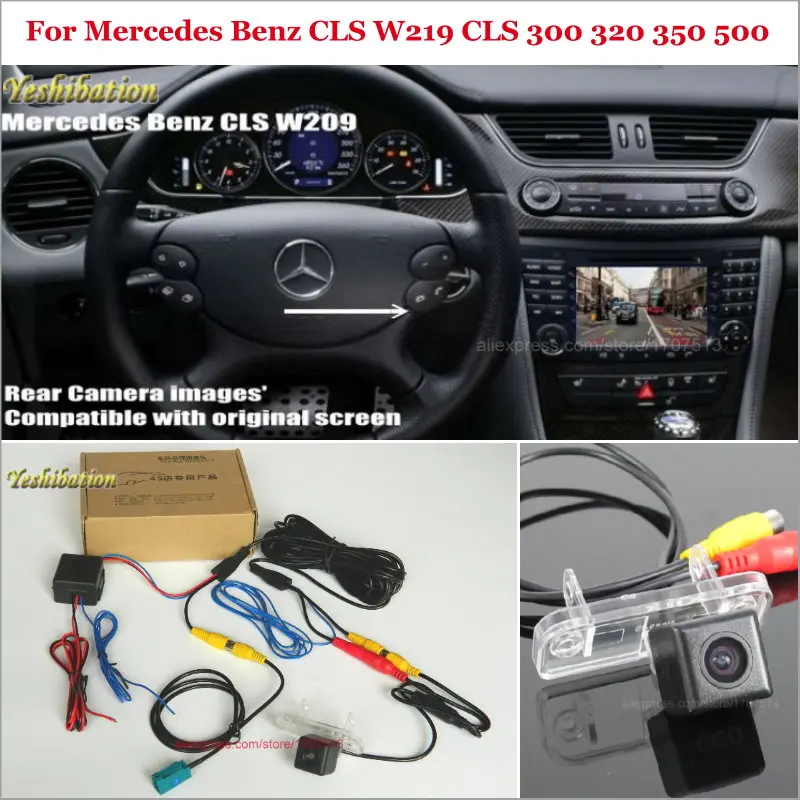 

Rear View Camera For Mercedes Benz CLS W219 CLS 300 320 350 500 - Back Up Reverse Camera Sets RCA & Original Screen Compatible