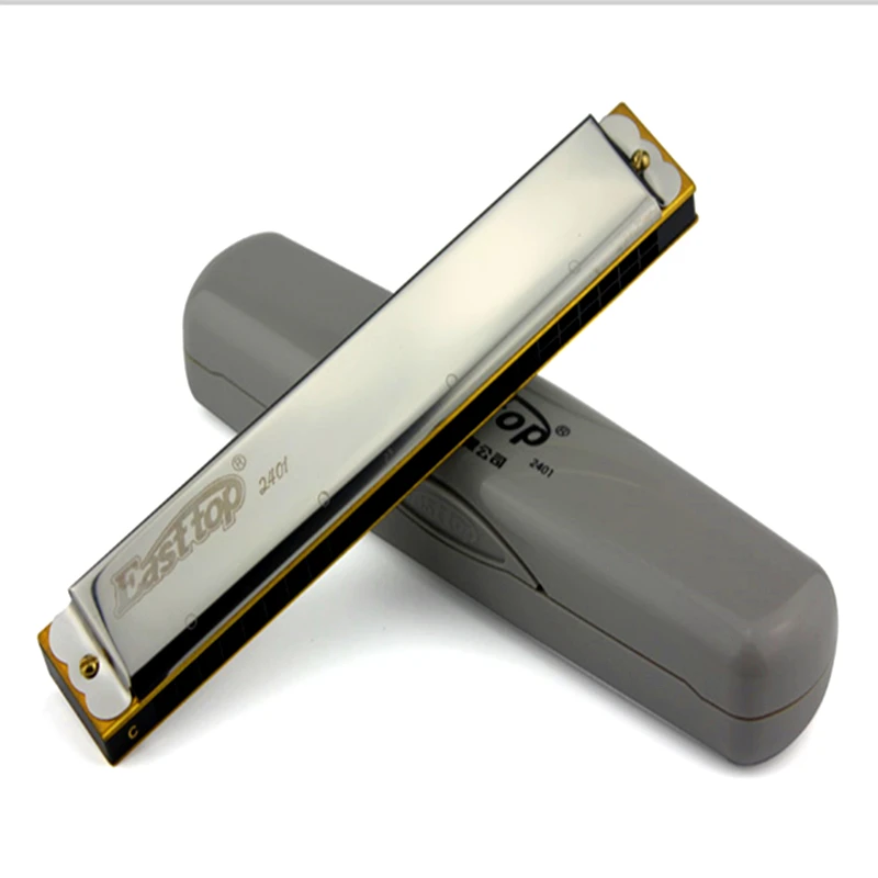 T2401Easttop Harmonica 24 Holes mouth harp Tremolo Key of C MondHarmonica Instrumentos Musicales arpa de boca armónica harmonika