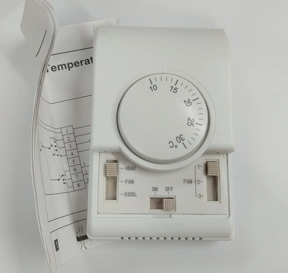 NTL-1000 Thermostat Central Air Conditioning Thermostat Fan Coil Thermostat Mechanical Temperature Controller