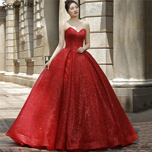 Big red wedding dress best sale