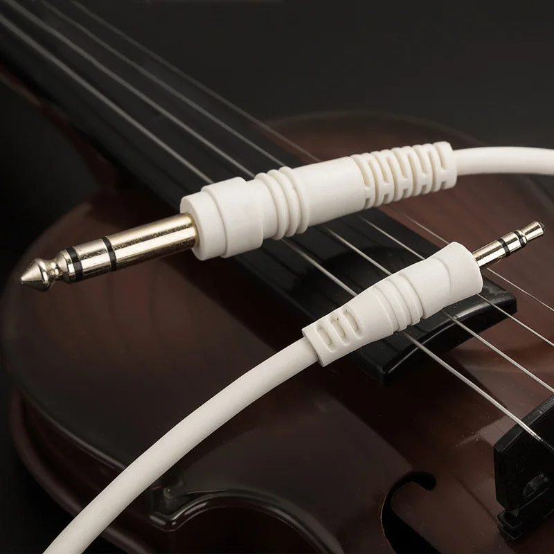 Aux 3.5mm to 6.35mm TRS TS Adapter Plug Stereo Audio Converter for Phones Computers Speakers Mixing Console