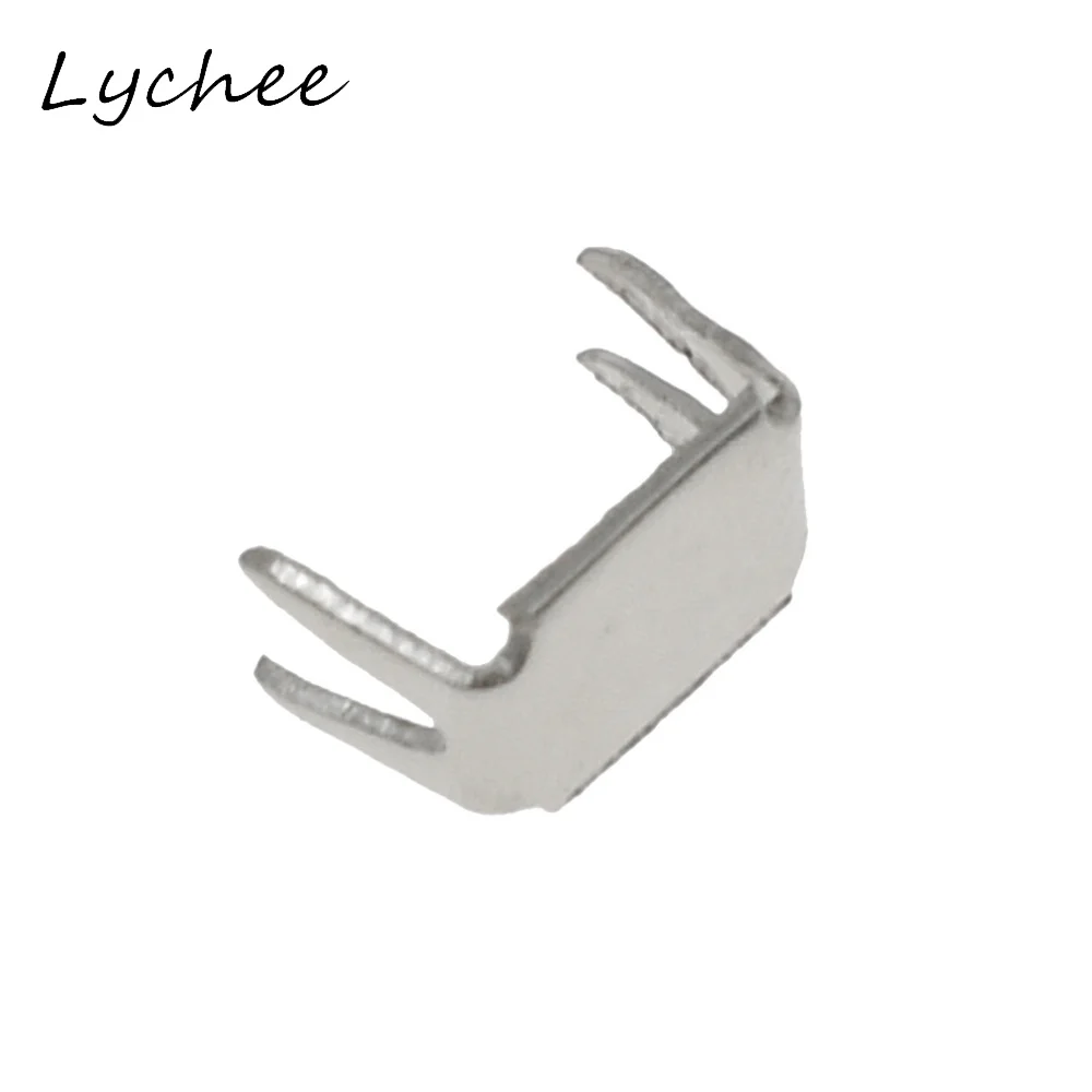 Lychee 3# 5# Classic Silver Color Metal Iron Zipper Stopper For DIY Craft Garment Pants Sewing Zipper End Accessories