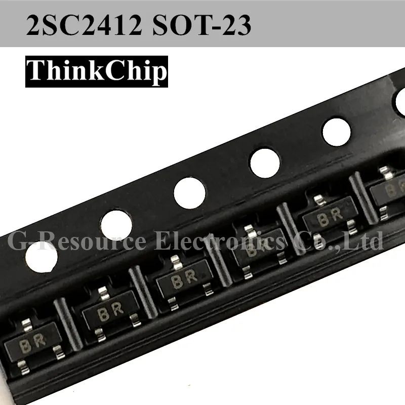 (100Pcs) 2SC2412 C2412 SOT-23 SMD Kristal Triode TRANSISTOR NPN (Menandai BR)