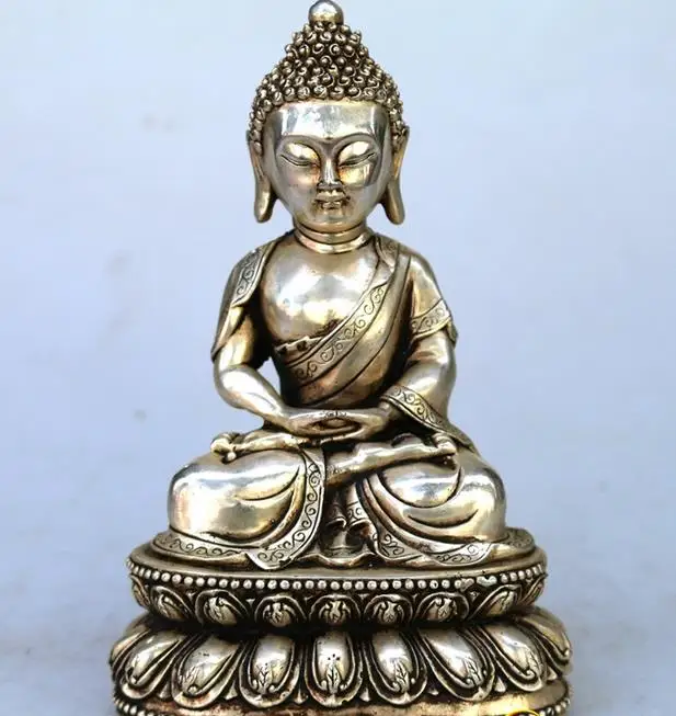 

Rare Old Silver carving statue /sculpture--Sakyamuni ornaments 2 ,handmade crafts,best collection & adornment,free shipping