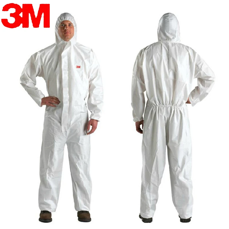 3M 4510White Non-Woven fabric Coverall Clothes Anti static and Anti chemical liquid splash and effective protection of particles