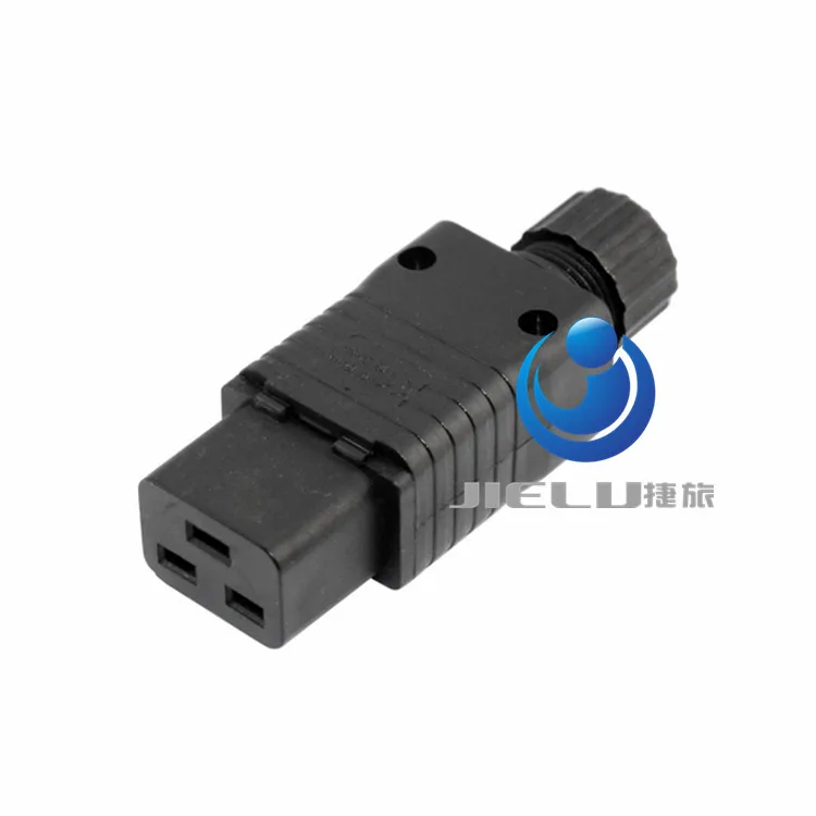 50 pcs,IEC 320 C19 16A Power Cord Connector,Black PDU IEC 320 C19 Rewirable Socket,