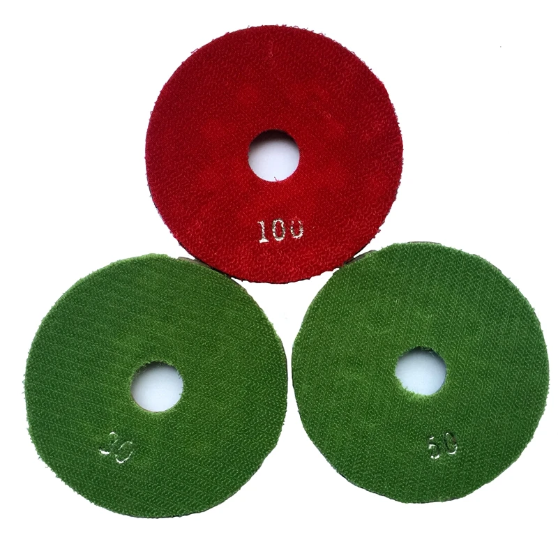 RIJILEI 4Inch Metal Diamond Polishing Pads 100mm Metal Bond Sintering Welding Diamond Floor Grinding Disc Marble Granite 4JKP