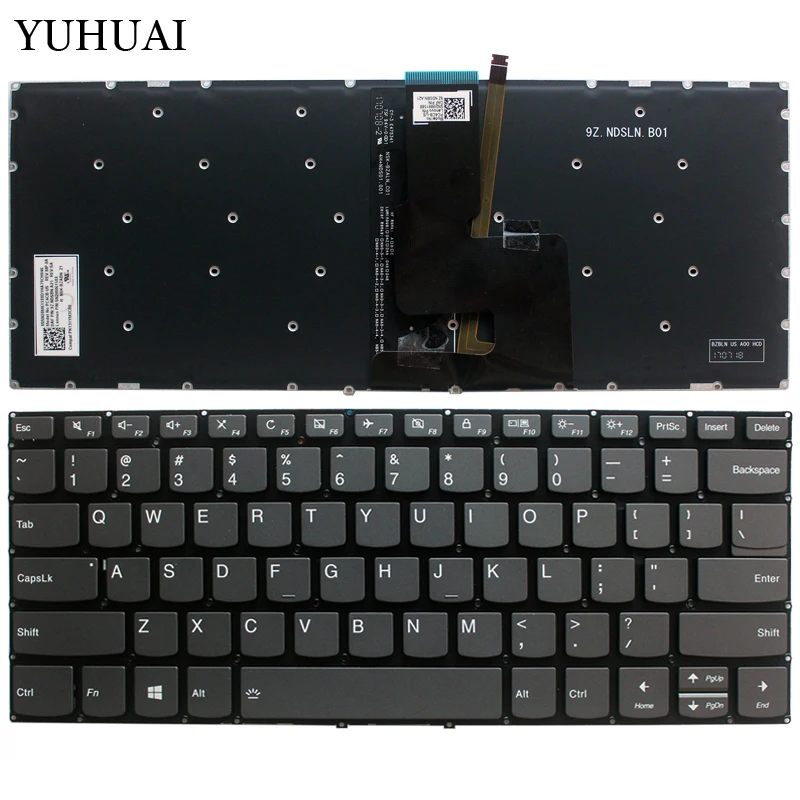 

NEW US keyboard For Lenovo FLEX 5-1470 Flex 5-1570 Flex 5-1570 US laptop keyboard with Backlit