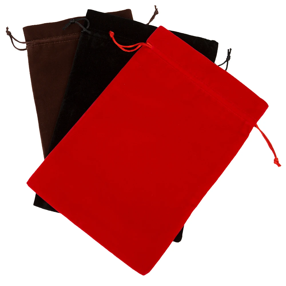 1pcs Big Velvet Drawstring Pouch Bags 20x30cm(8