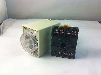 

24V DC Power Off Delay Timer Time Relay 0-60 Second 60S ST3PF & Base