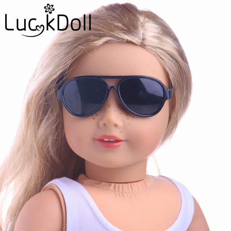 5 Colors Fa  Sunglasses Fit 18 Inch American&43 CM Baby Doll Clothes Accessories,Girl's Toys,Generation,Birthday Gift