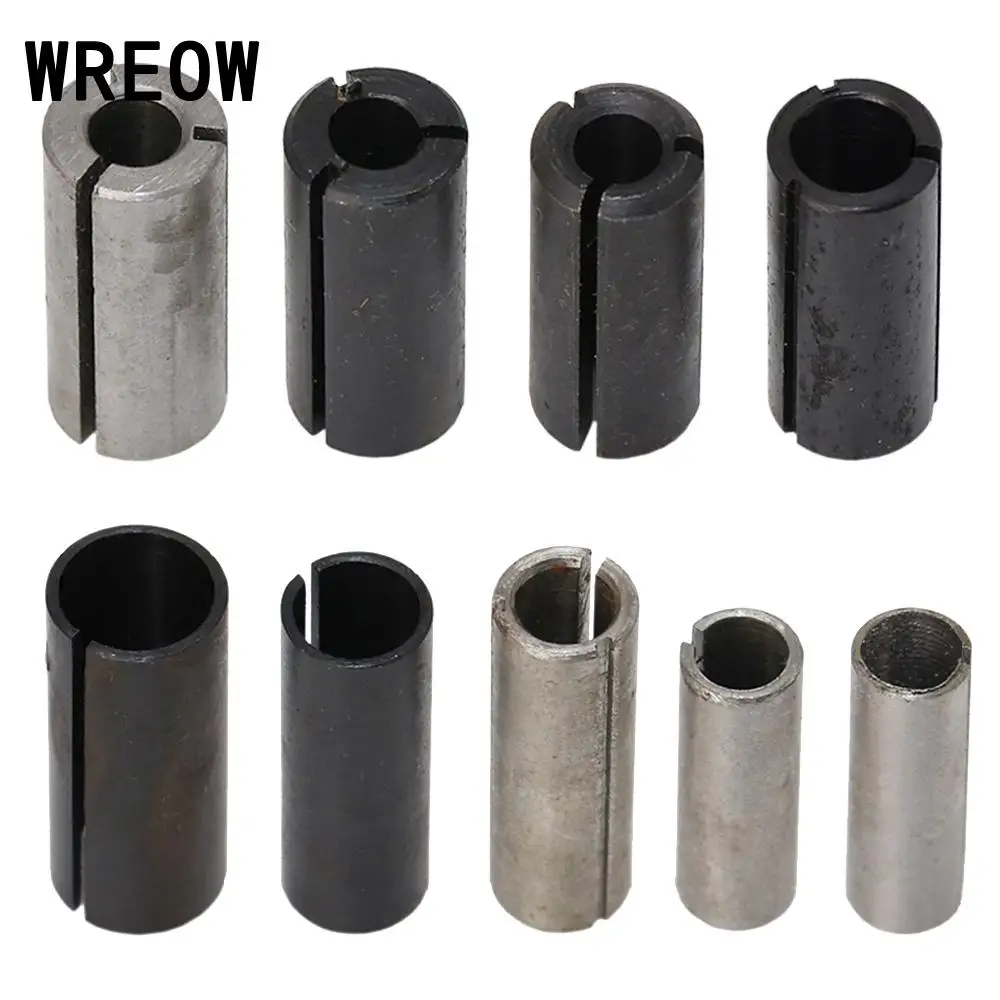 Carbon Steel Adapter collet Router Milling Cutter Precision Chuck Adapter 8-12.7mm Diameter Router Shank Holder Conversion Chuck