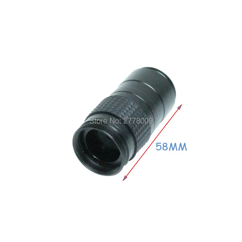 Mini Industrial Microscope High Working Distance Optical C-mount Lens 5X-100X For HDMI USB VGA Camera