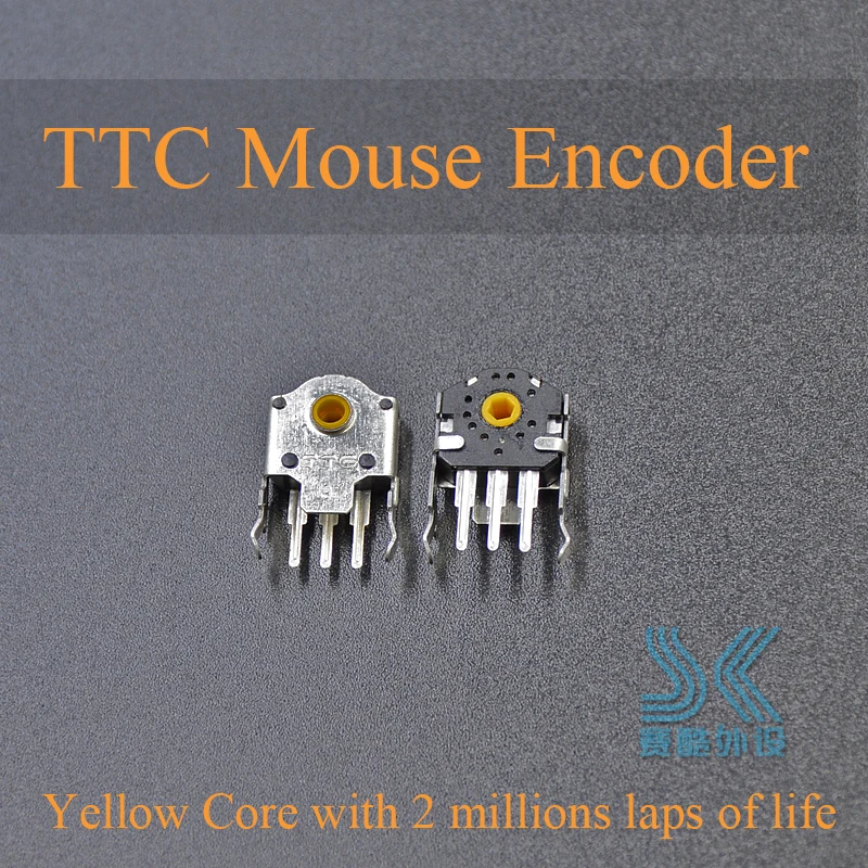 Original TTC Gaming Mouse Encoder, Yellow Core, RAW Deathadder, alta precisão, longa vida, G403, G603, G703, 2pcs