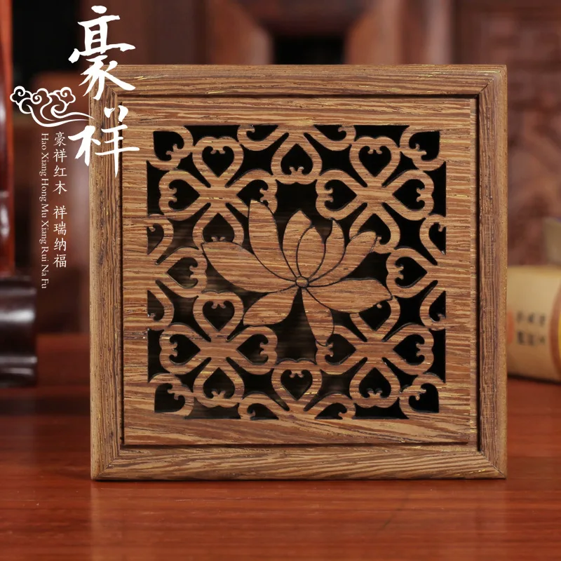 Chicken wing wood square hollow mahogany incense disc cartridge pomander pomander supplies chicken wing wood burner