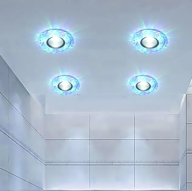 Heldere LED Downlight 3 w warm wit/wit wit/RGB Ronde LED Plafond Inbouwspot Licht 220 V -240 V