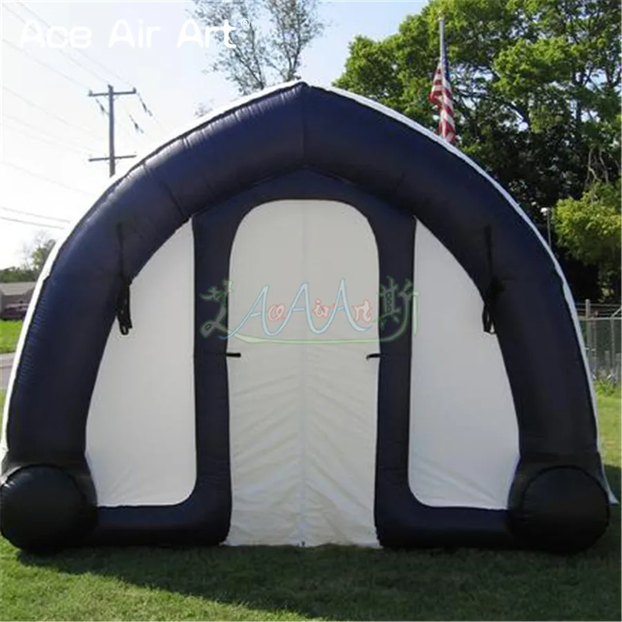 Light Weight Tunnel Tent Inflatable Respondent Shelter Air Arch Structure Work Booth Workshops with Door and Cover