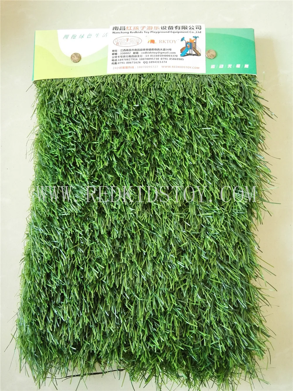 1X1M Exported to Canada Pile Height 35mm 5 Years Quality Artificial Turf Fake Grass Anti-UV HZ-2307