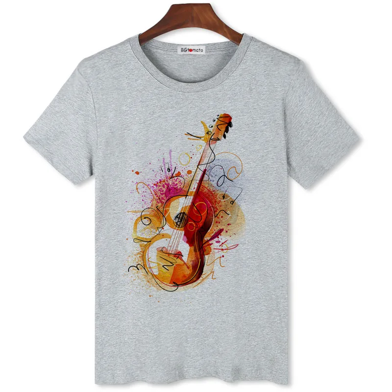 Creative personality style music art T-shirts brand new fashion comfortable summer Tee shirts for men