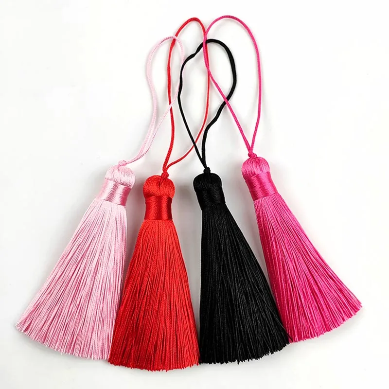 8cm fat tassel Hanging Rope Fringe for Sewing Curtains Garment Home Decoration Jewelry Craft Accessories decorative key 2pcs/lot