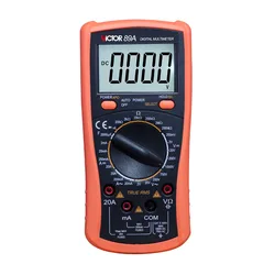 VICTOR VC89A VC89B 3 1/2 Digital Multimeter True RMS Multi-Function Electrician Automatic Burn-Proof High Precision Meter