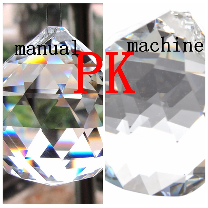 20-50mm Faceted Glass Ball Prism Chandelier Crystal Parts Hanging Pendant Lighting Ball Suncatcher Wedding  Xmas Home Decor
