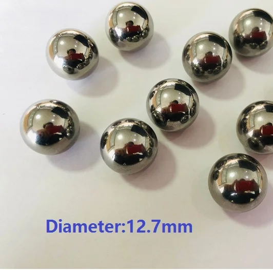 

1kg/lot (120pcs) Diameter 12.7mm 304 stainless steel balls Dia 12.7 mm bearing balls for hunting slingshot shooting