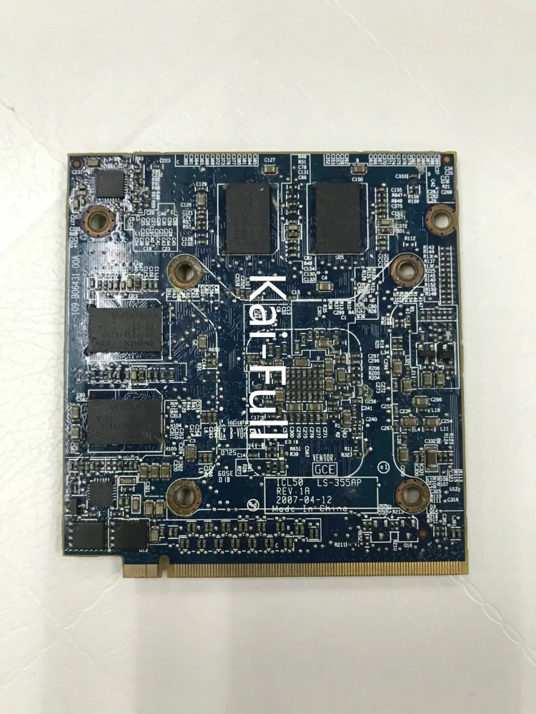 Imagem -02 - para Acer Aspire 4630g 5520g 6930g 7720g 7730g Portátil Hd2300 hd 2300 256mb Ddr2 Mxm ii Grafikkarte Ls355ap Placa de Vídeo Gráfica