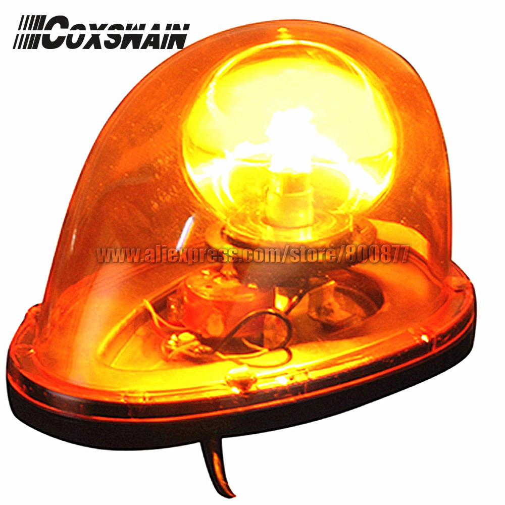 Coxswain Amber Rotator Car Beacon Emergency Warning light Police Hazard Traffic Signal Light Ceiling Strobe Rotating Light DC12V